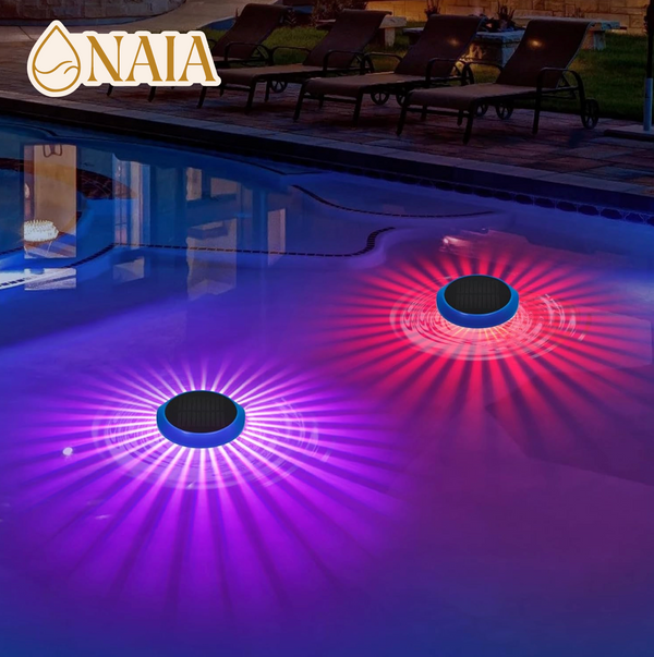 Luces flotantes para piscina